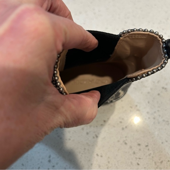 COACH Women's‎ Bowery Snakeskin Beadchain Chelsea Booties 8M - Picture 8 of 12